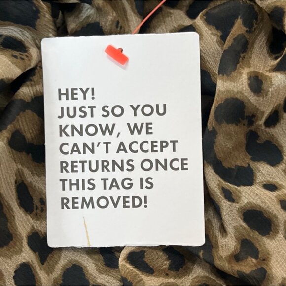 Asos Leopard Print Design Long Sleeve Cut-Out Mini Dress Sz10 - New - Picture 5 of 8